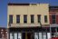 Front view of building during restoration process